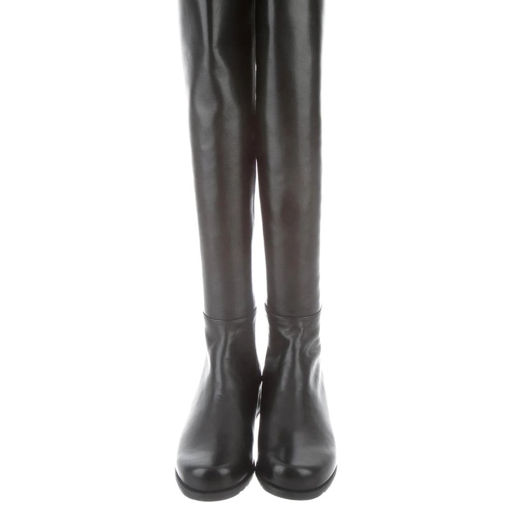 Stuart Weitzman Authentic Original 5050 Napa Leather Over-The-Knee Boots Black 6